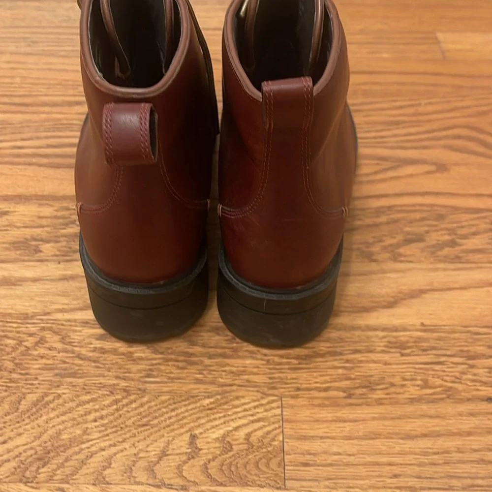 Cole Haan Briana Grand Lace-Up Leather Hiker Boots Ch Woodbury size 10. - Picture 3 of 8